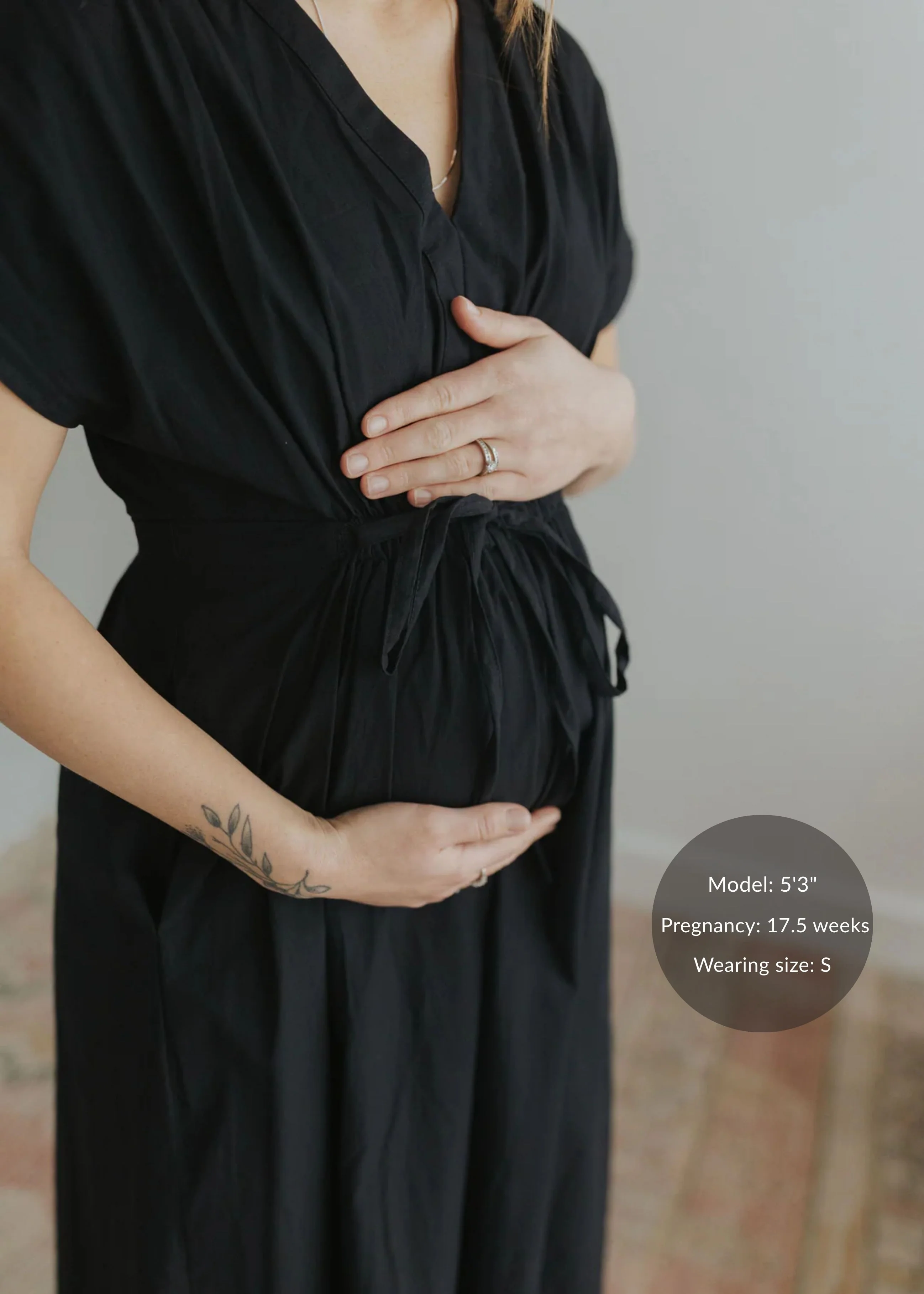 Transitional Waist Gathered Dress in Cotton Poplin - Image 7